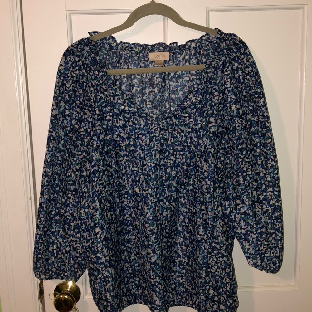 Loft water color blouse